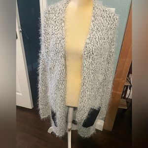 Women’s Calvin Klein long sweater black and white